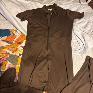 EARTHBOUND Chocolate Brown Women's Jumpsuit